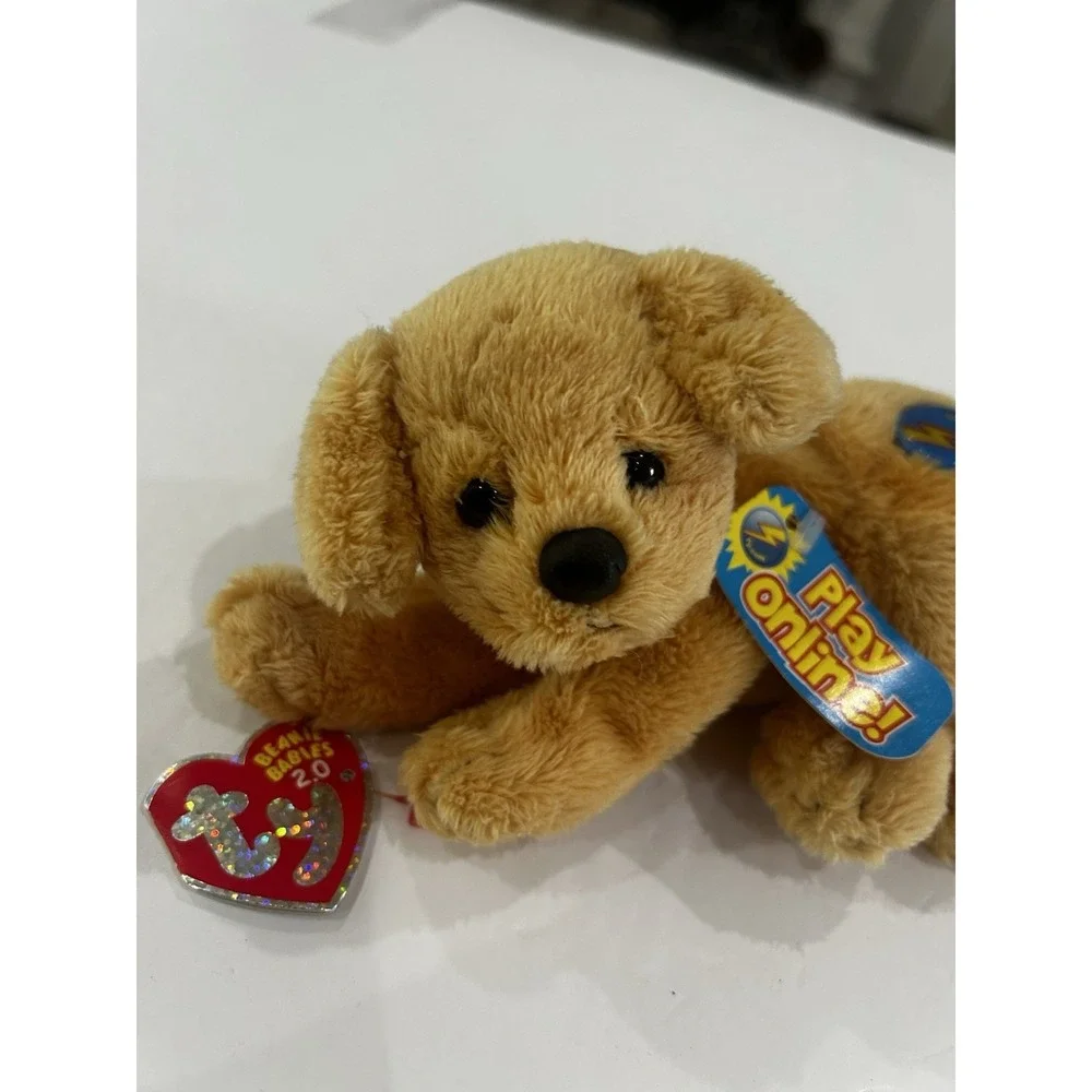 TY Beanie Babies Fletch Golden Retriever Dog Plush Retired Rare Collectible